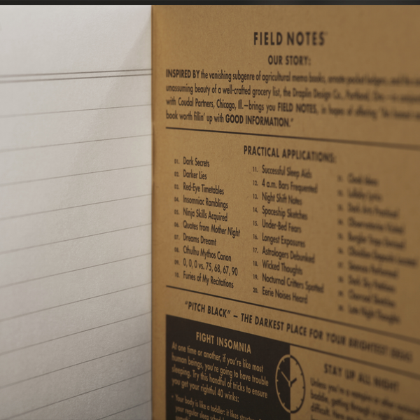 Pitch Black Note Book