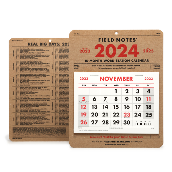 15 Monate Schreibtischkalender (2024)