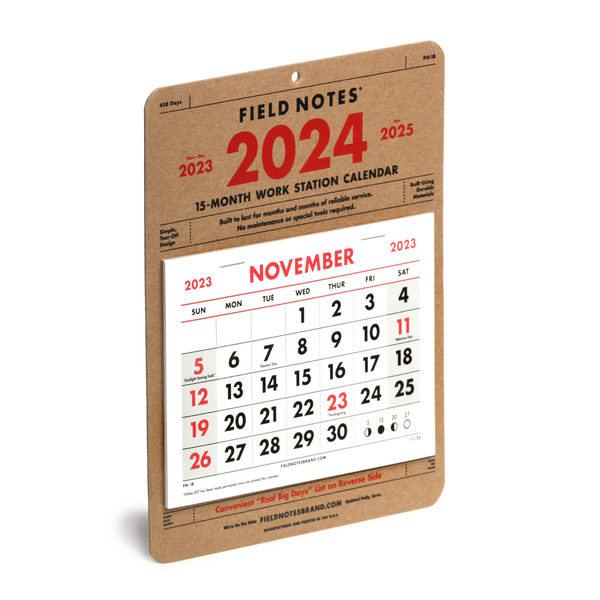 15 Monate Schreibtischkalender (2024)