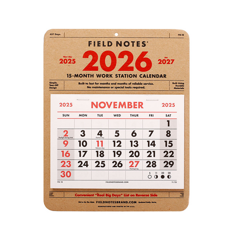 15 Monate Schreibtischkalender (2026)