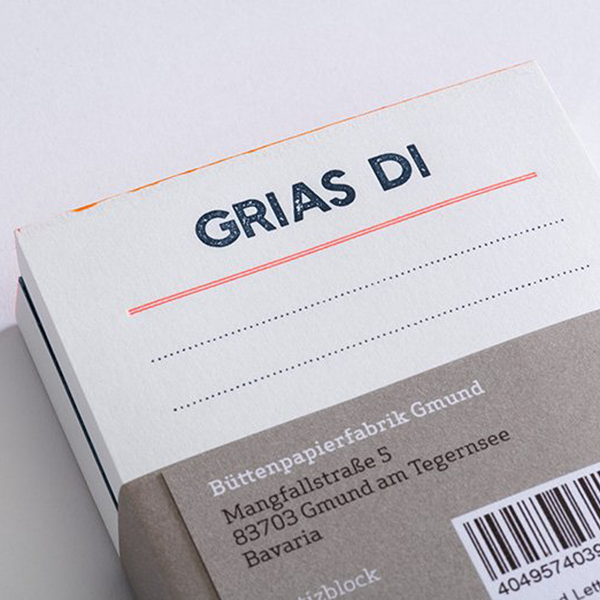 Letterpress Notes Set | Bavaria Edition