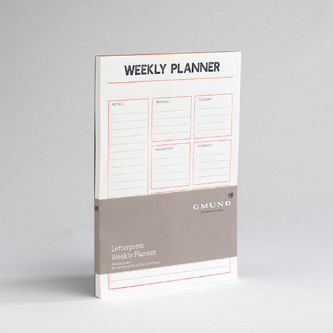 Letterpress Weekly Planner