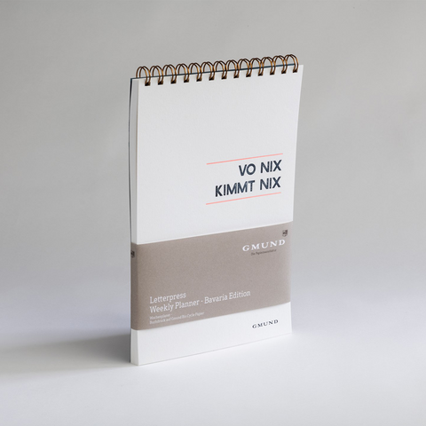 Letterpress Weekly Planner | Bavaria Edition