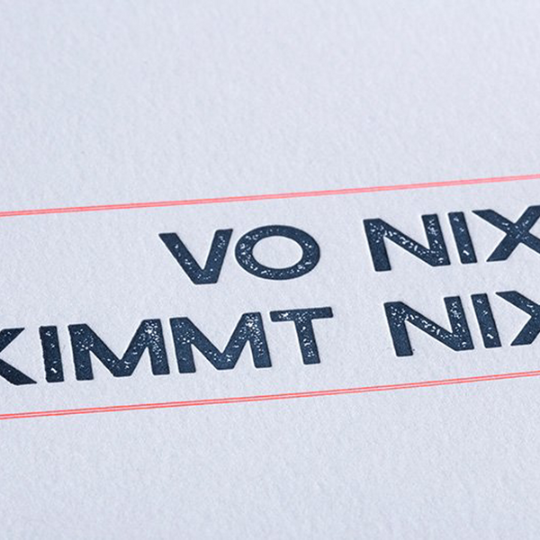 Letterpress Weekly Planner | Bavaria Edition