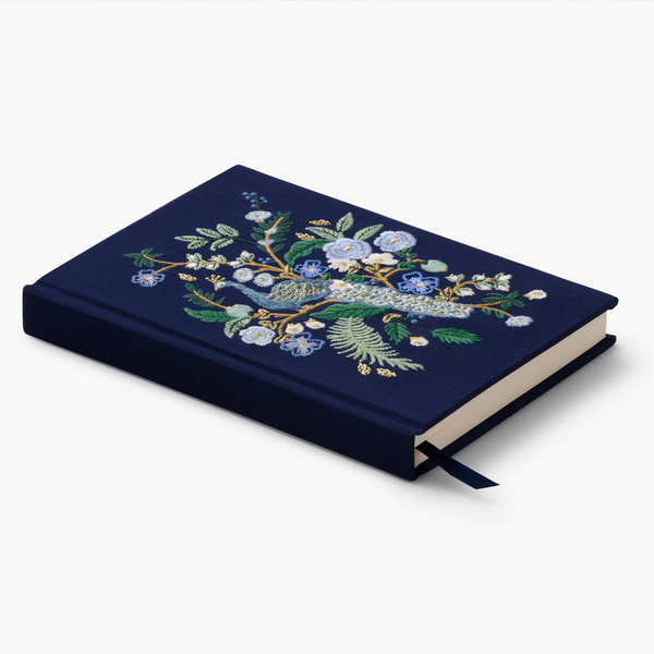 Besticktes Journal | Pfau