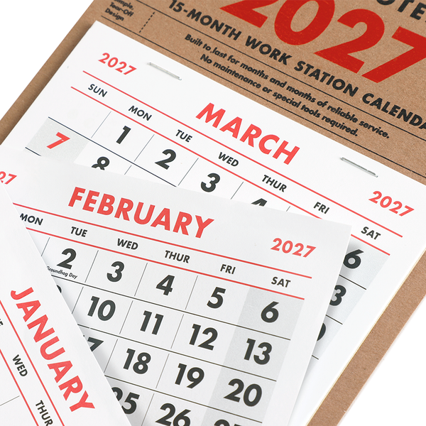 15 Monate Schreibtischkalender (2027)