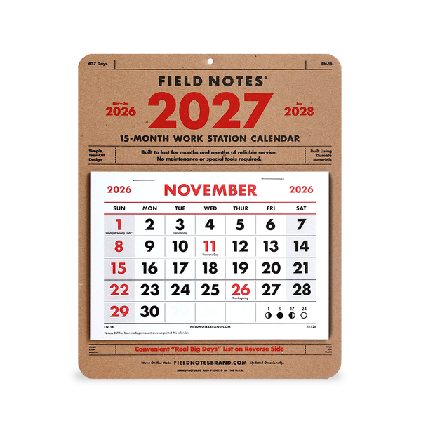 15 Monate Schreibtischkalender (2027)