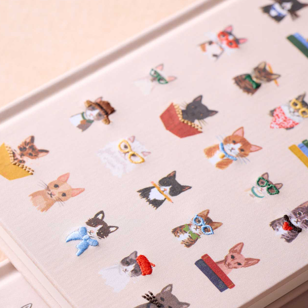 Besticktes Journal | Katzen