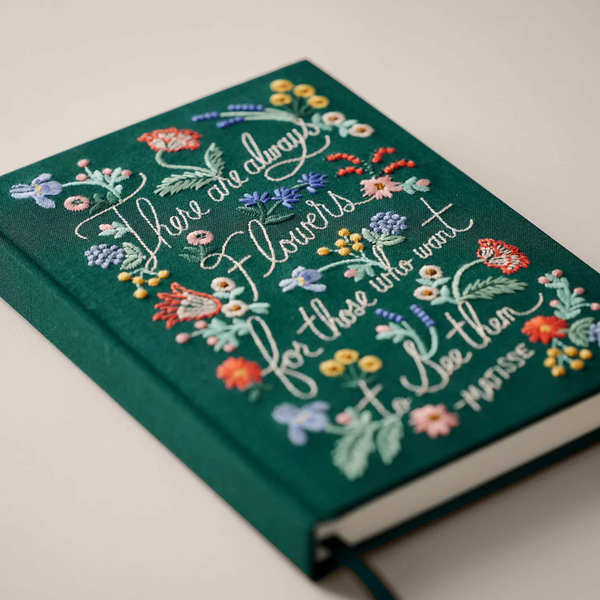 Besticktes Journal | Blumen